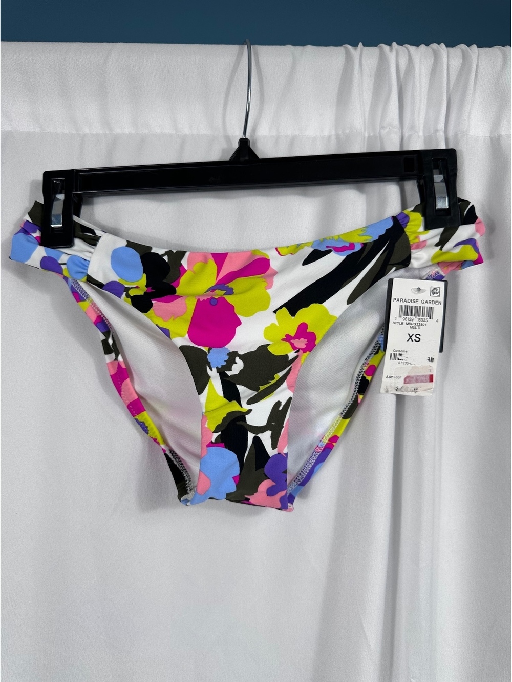 bar III Paradise Garden Floral Bikini Bottom XS